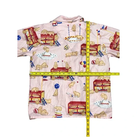 Vintage Nick and Nora Kids Barnum's Animal Crackers Pajama Top Size XL Oversized